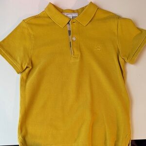 Burberry Kids Yellow Polo Shirt